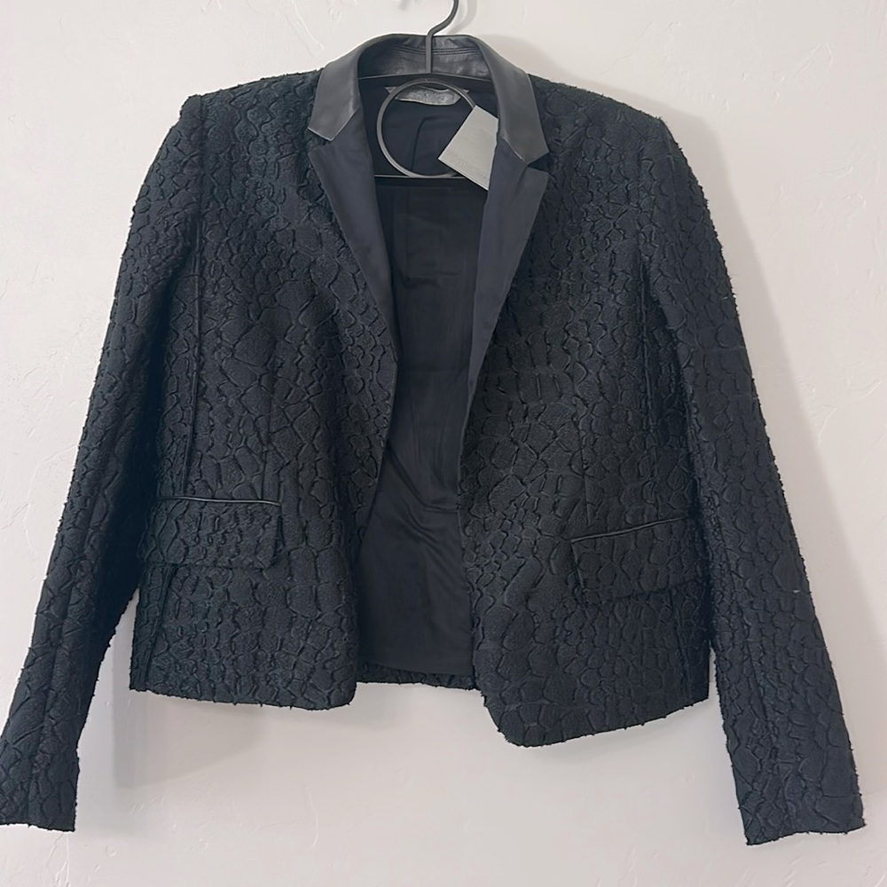 Reed Krakoff Black Textured Blazer size EU 6. Original Tags